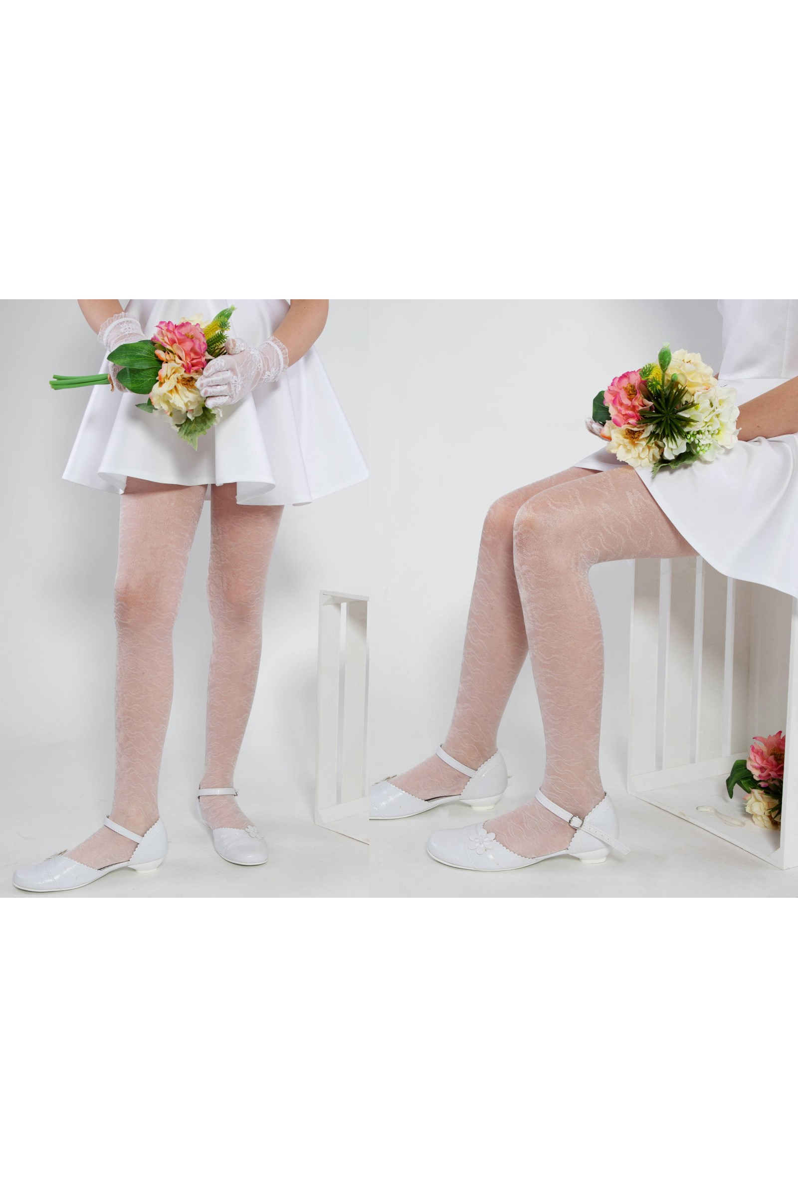 Elegante Kommunionsstrumpfhose - Suzi Motiv 2 - obraz 4