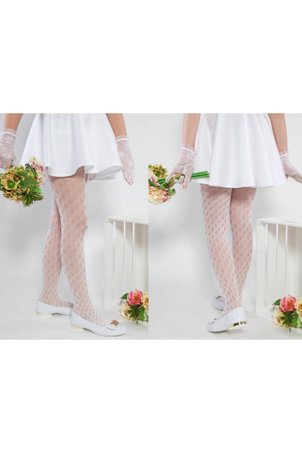 Elegante Kommunionsstrumpfhose - Lusi - obraz 3