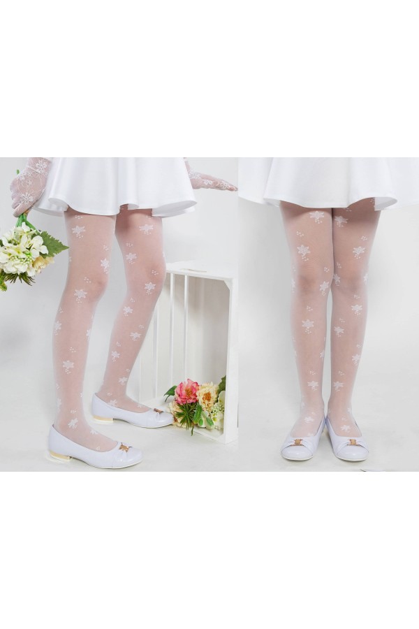 Elegante Kommunionsstrumpfhose - Sara G - obraz 4