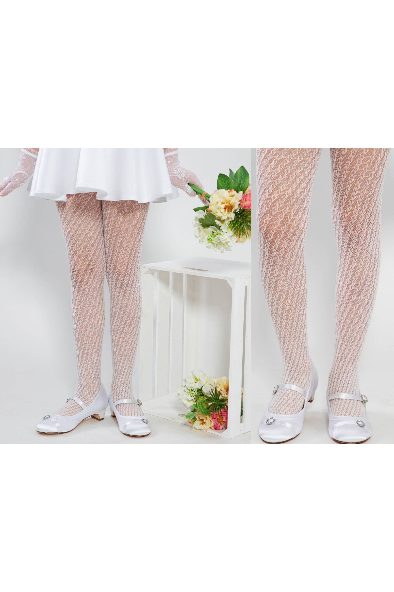 Elegante Kommunionsstrumpfhose - Martynka - obraz 4