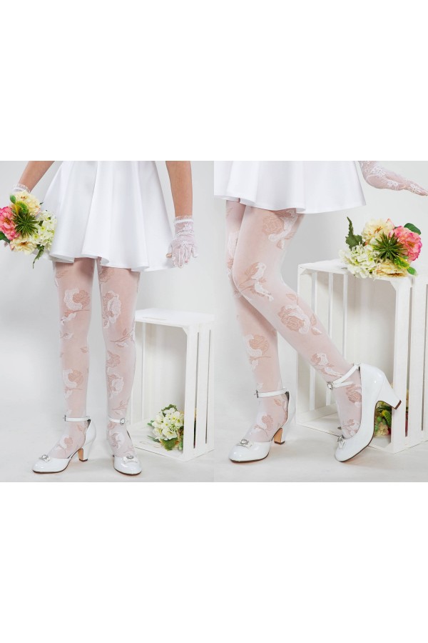 Elegante Kommunionsstrumpfhose - Amelia - obraz 5