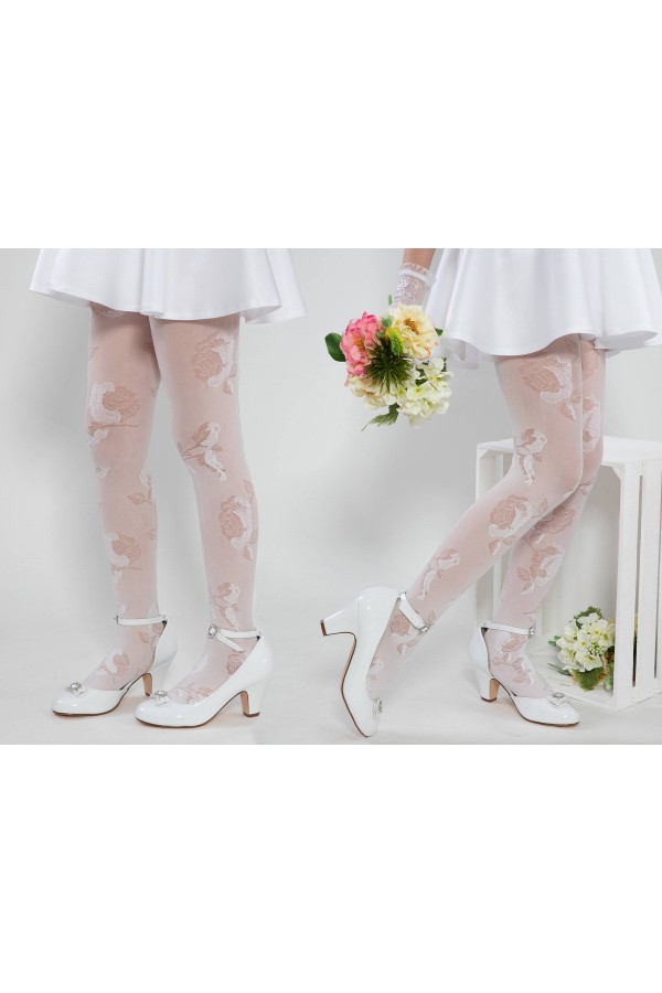 Elegante Kommunionsstrumpfhose - Amelia - obraz 6