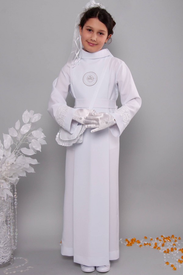 Kommunion albe mit guipure 16a/UK-K - obraz 2