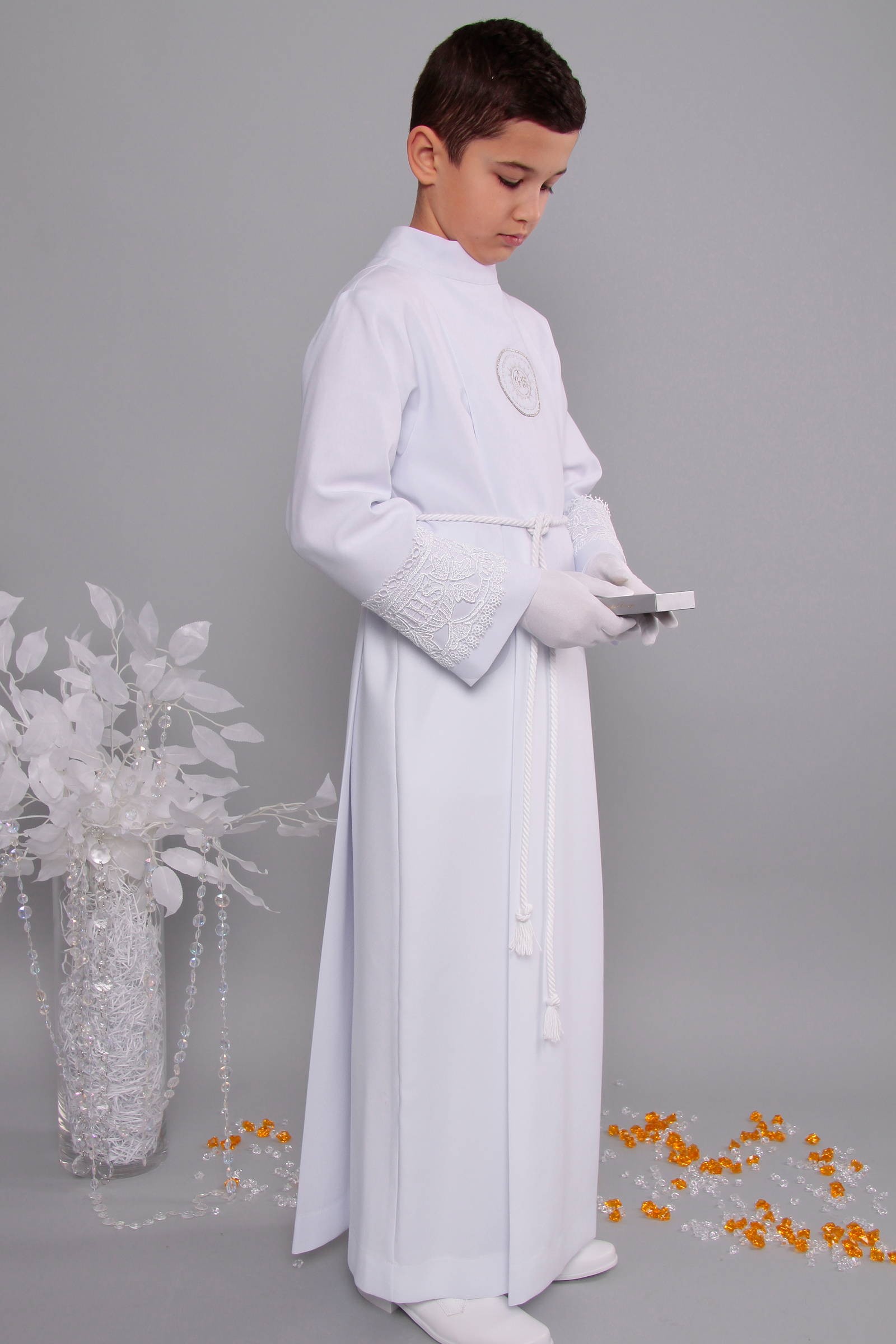 Kommunion albe mit guipure 11/UK-K - obraz 2