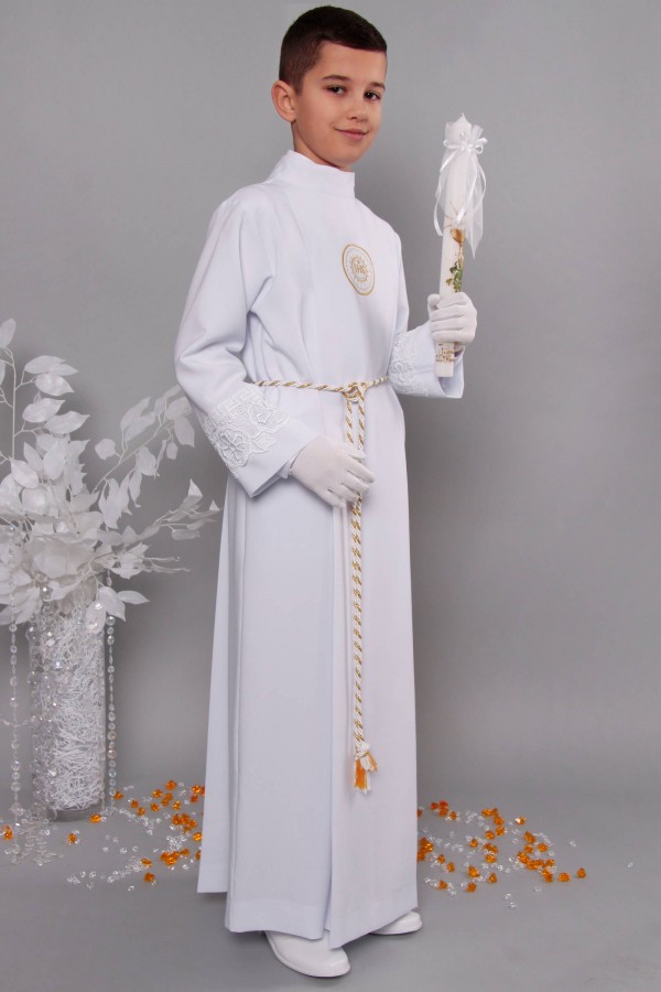 Kommunion albe mit guipure 12/UK-K - obraz 2