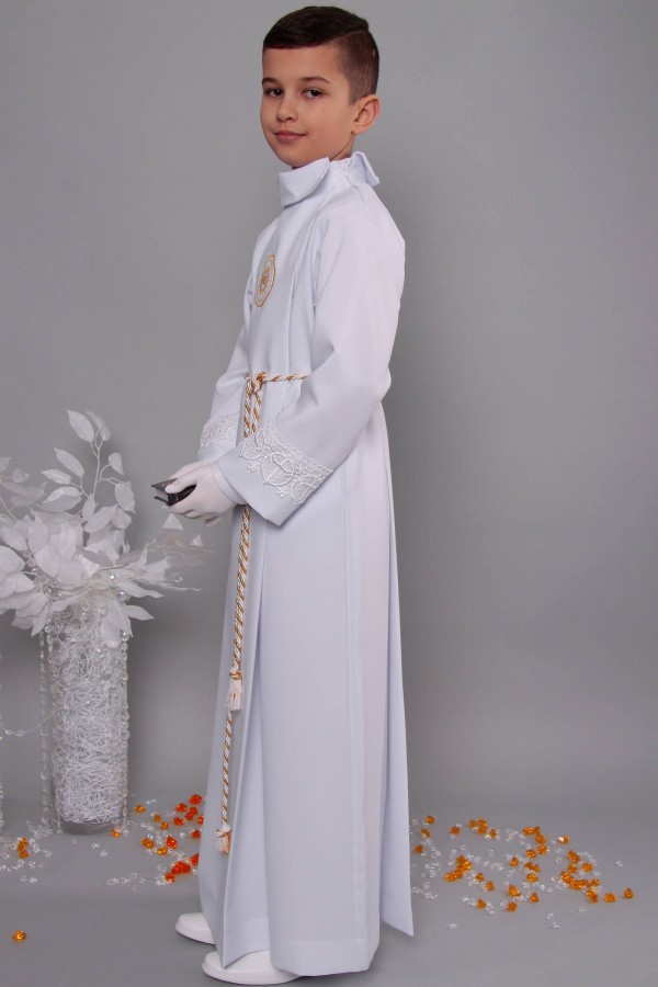 Kommunion albe mit guipure 18/UK-K - obraz 3