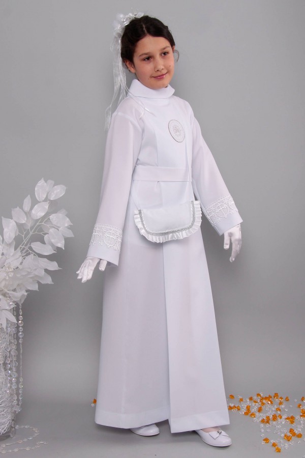 Kommunion albe mit guipure 16a/UK-K - obraz 3