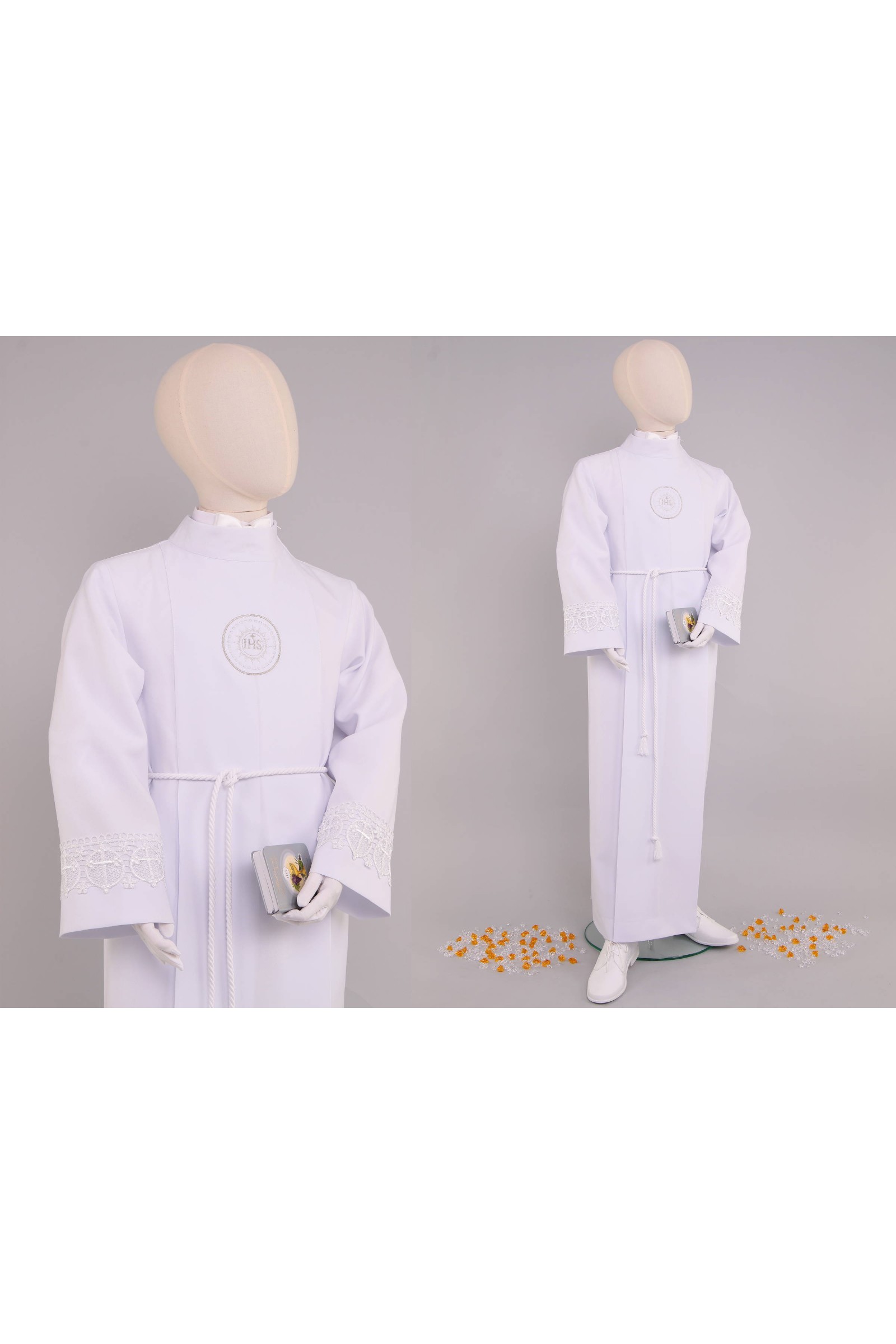 Kommunion albe mit guipure 13/UK-K - obraz 2