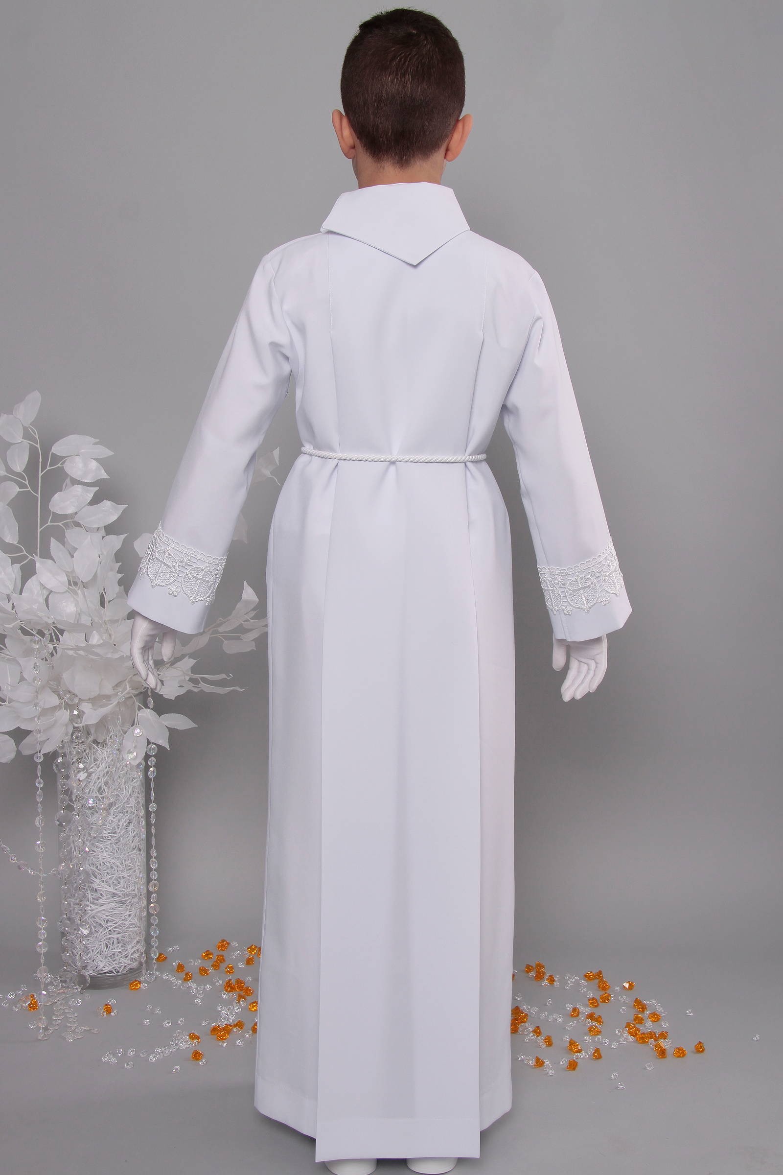 Kommunion albe mit guipure 16/UK-K - obraz 4