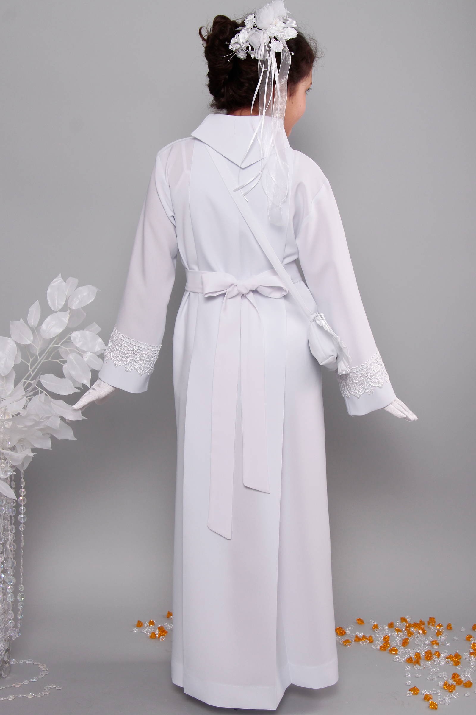 Kommunion albe mit guipure 16a/UK-K - obraz 4