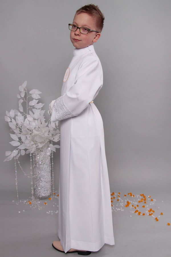 Kommunion albe mit guipure 8/UK-Z3 - obraz 3