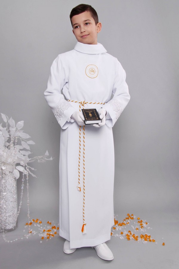 Kommunion albe mit guipure 13/UK-Z2 - obraz 2