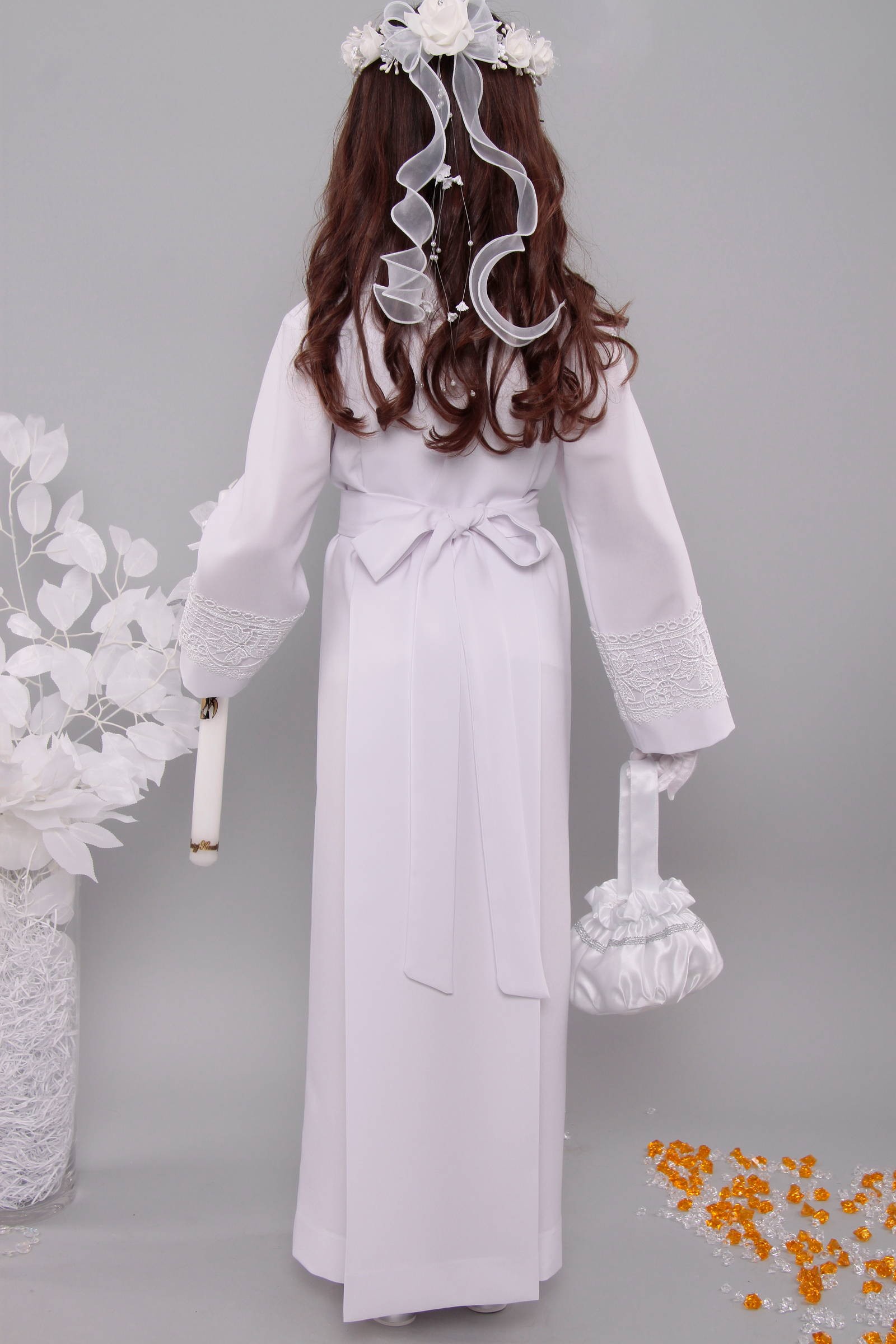 Kommunion albe mit guipure 11a/UK-K - obraz 4