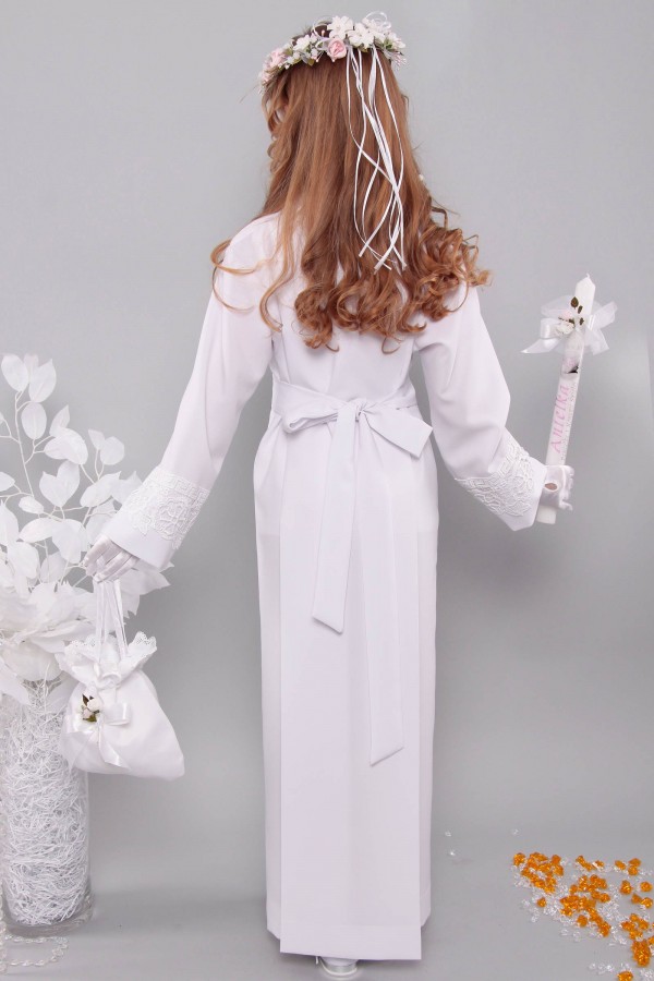 Kommunion albe mit guipure 12a/UK-K - obraz 4