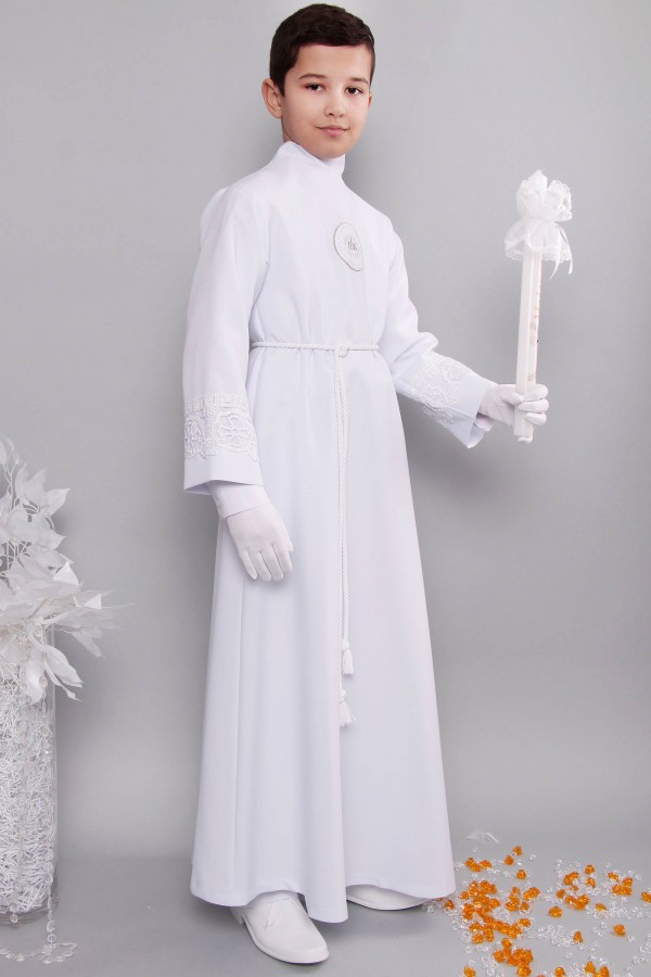 Kommunion albe mit guipure 14/UK-R1 - obraz 3