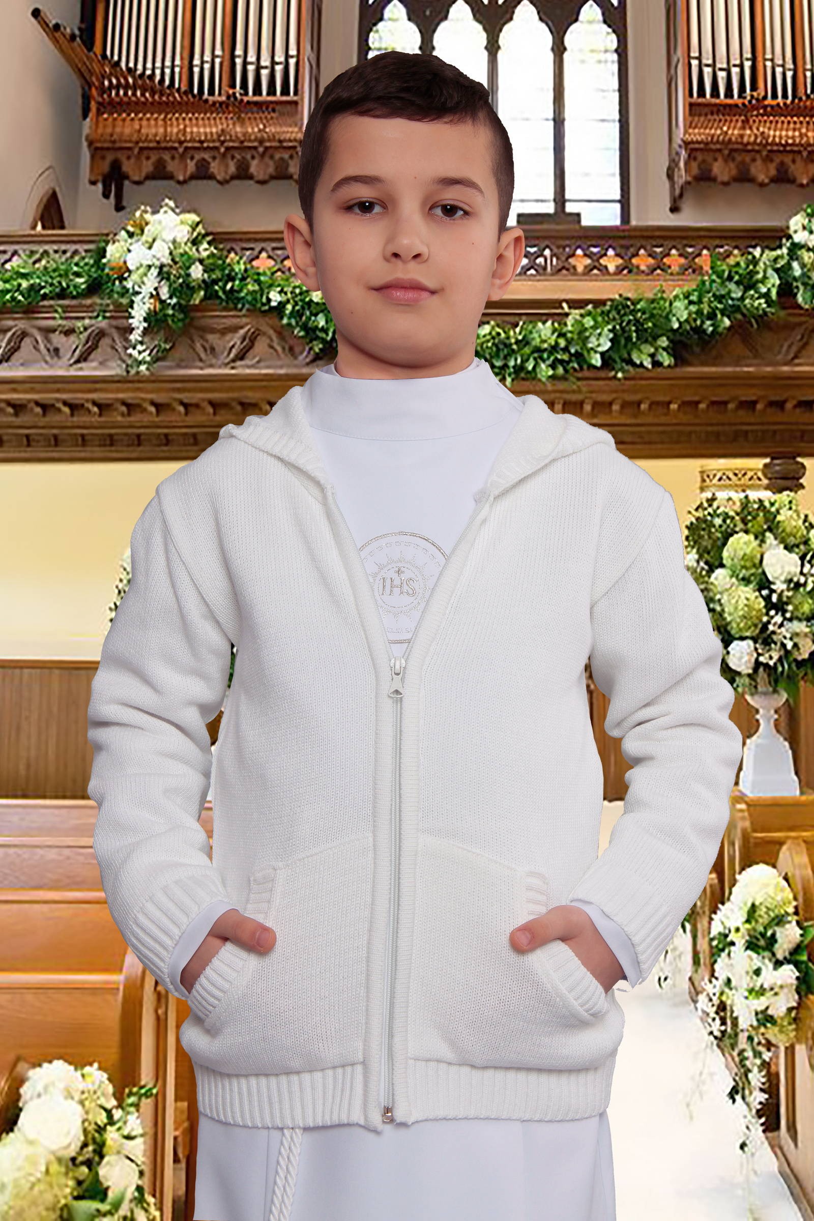 Kommunion-Pullover UK-SW/bk - obraz 0