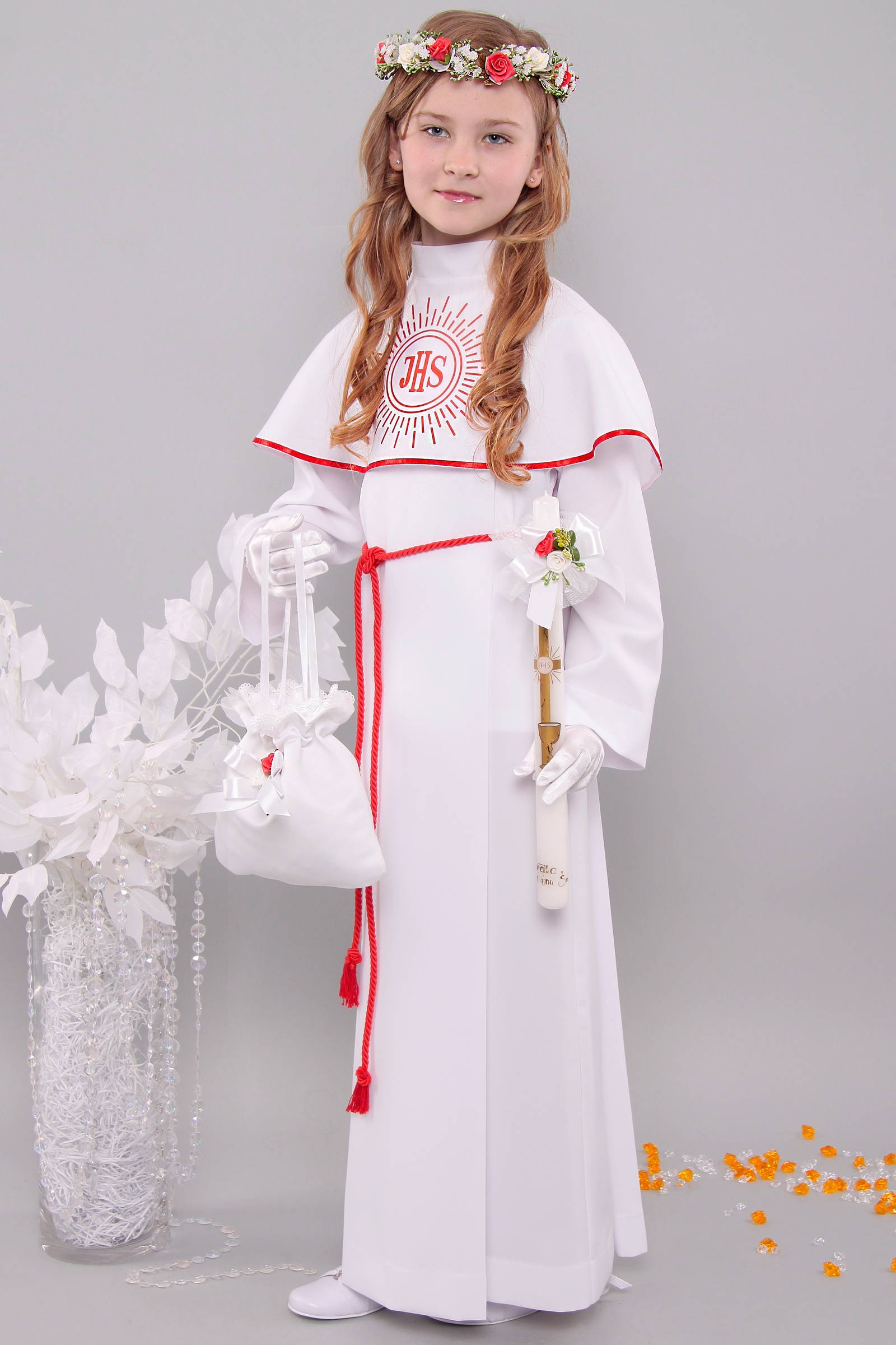 Kommunion albe 8/UK-KK - obraz 1