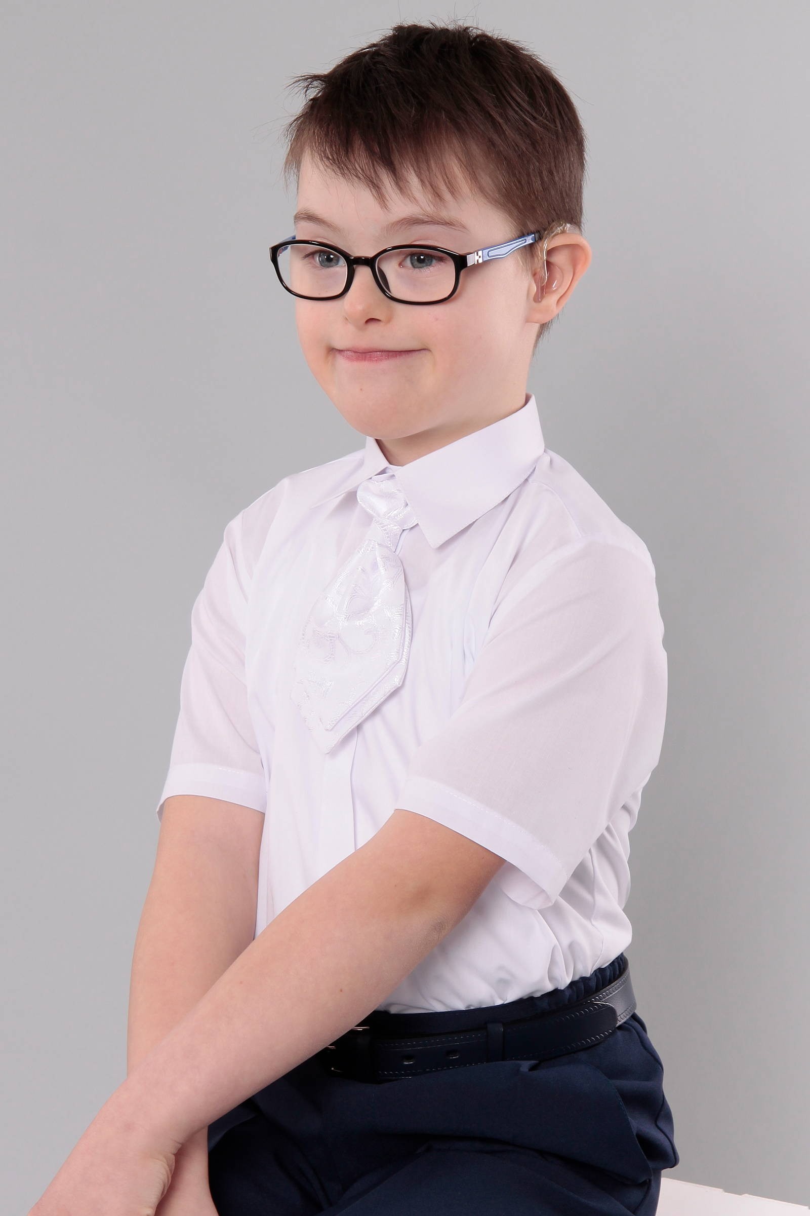 Kommunionhemd UK-1Ks/kurzer Arm - obraz 0