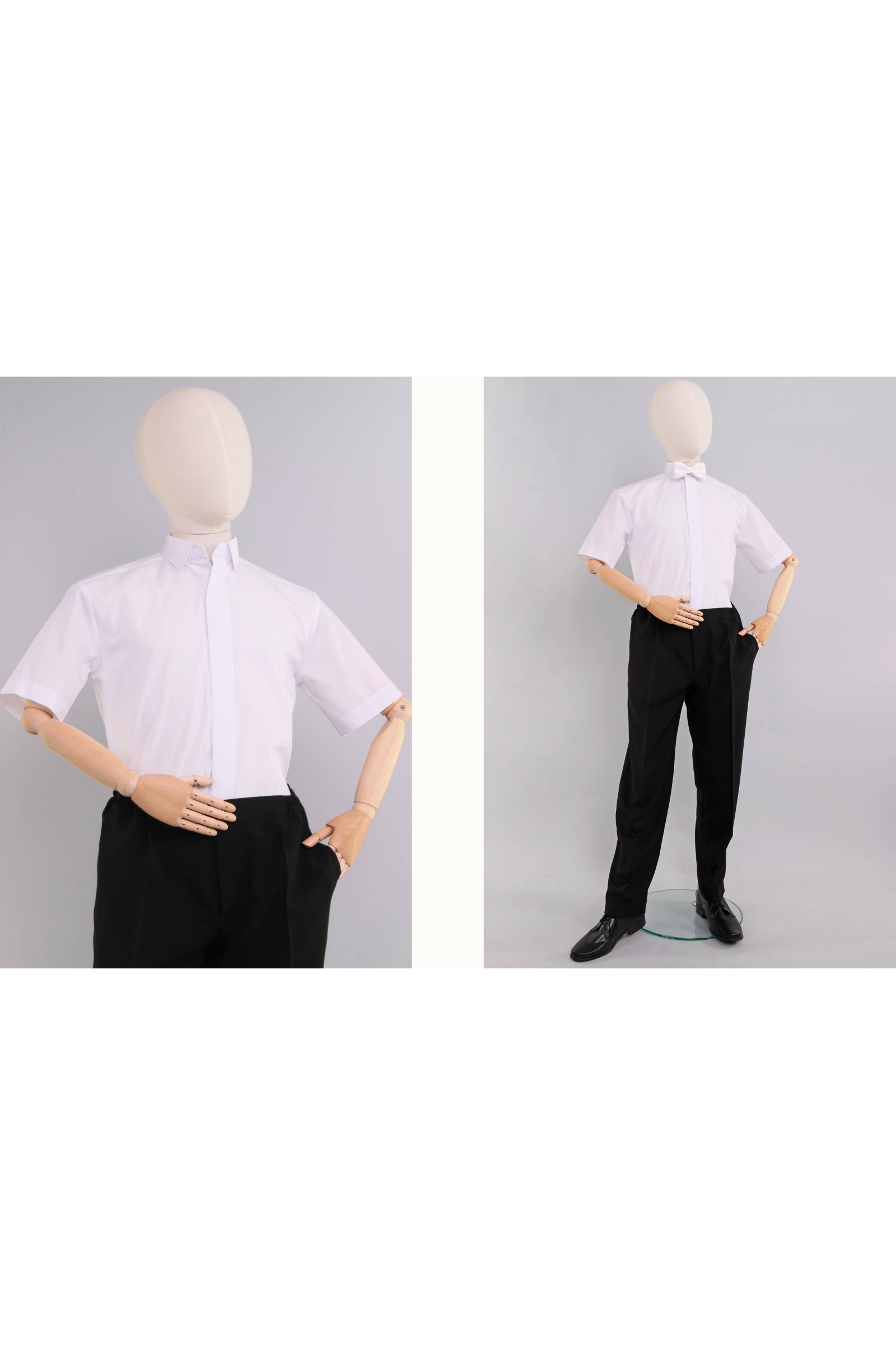 Kommunionhemd UK-1Ks/kurzer Arm - obraz 4