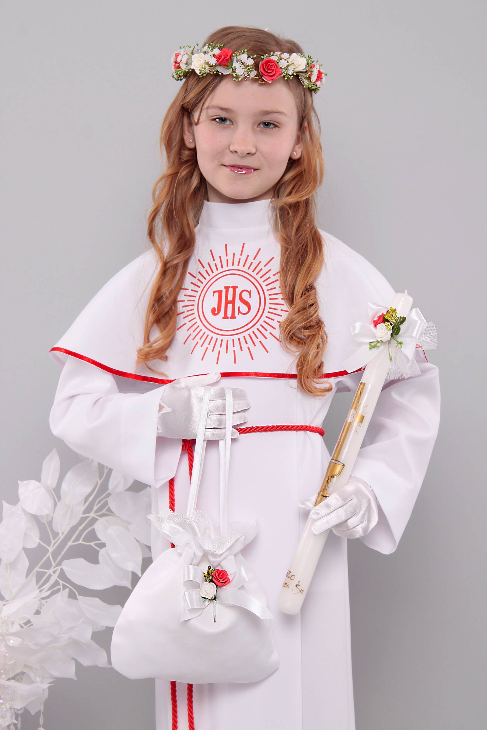 Kommunion albe 8/UK-KK - obraz 0