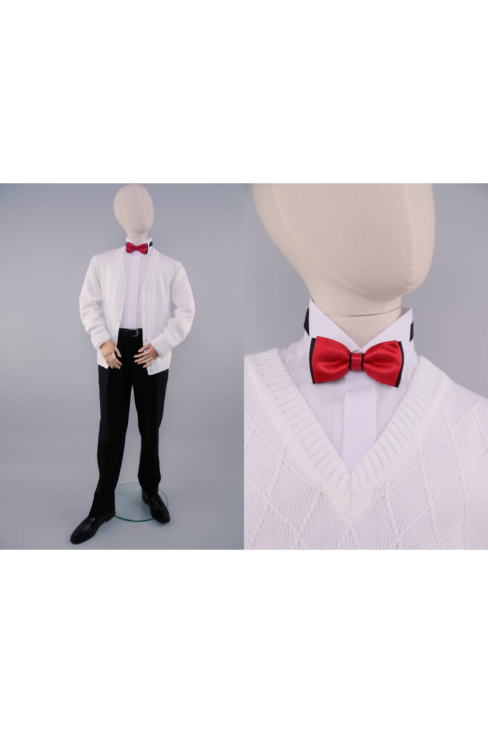 Kommunionsfliege UK-MCCZ rot-schwarz - obraz 1