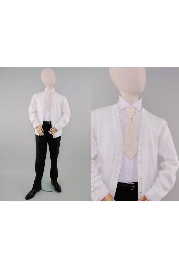 Kommunionkrawatte UK-KRw Vanille - obraz 2