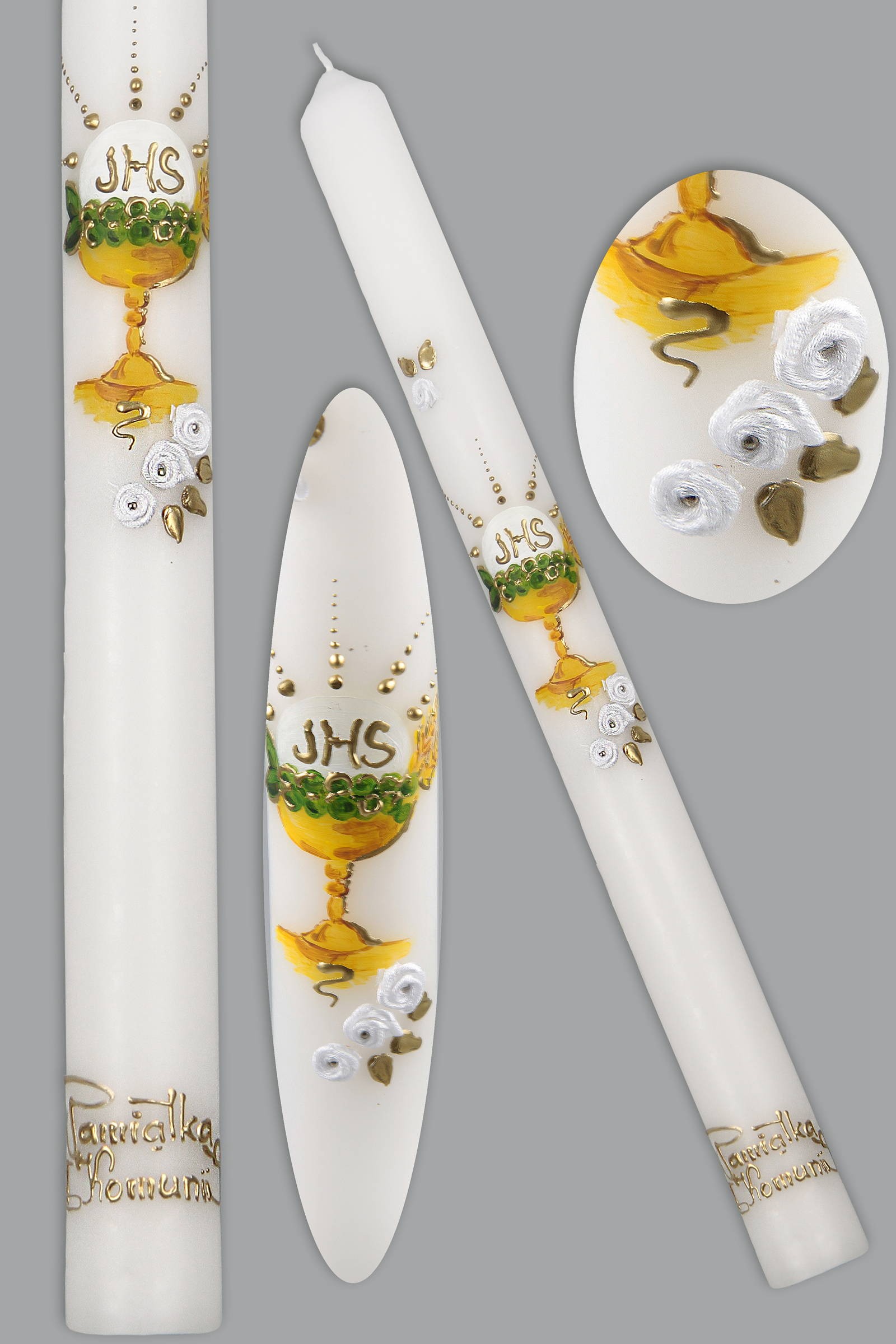 Kommunionkerze UK-SW-KR18a - obraz 0