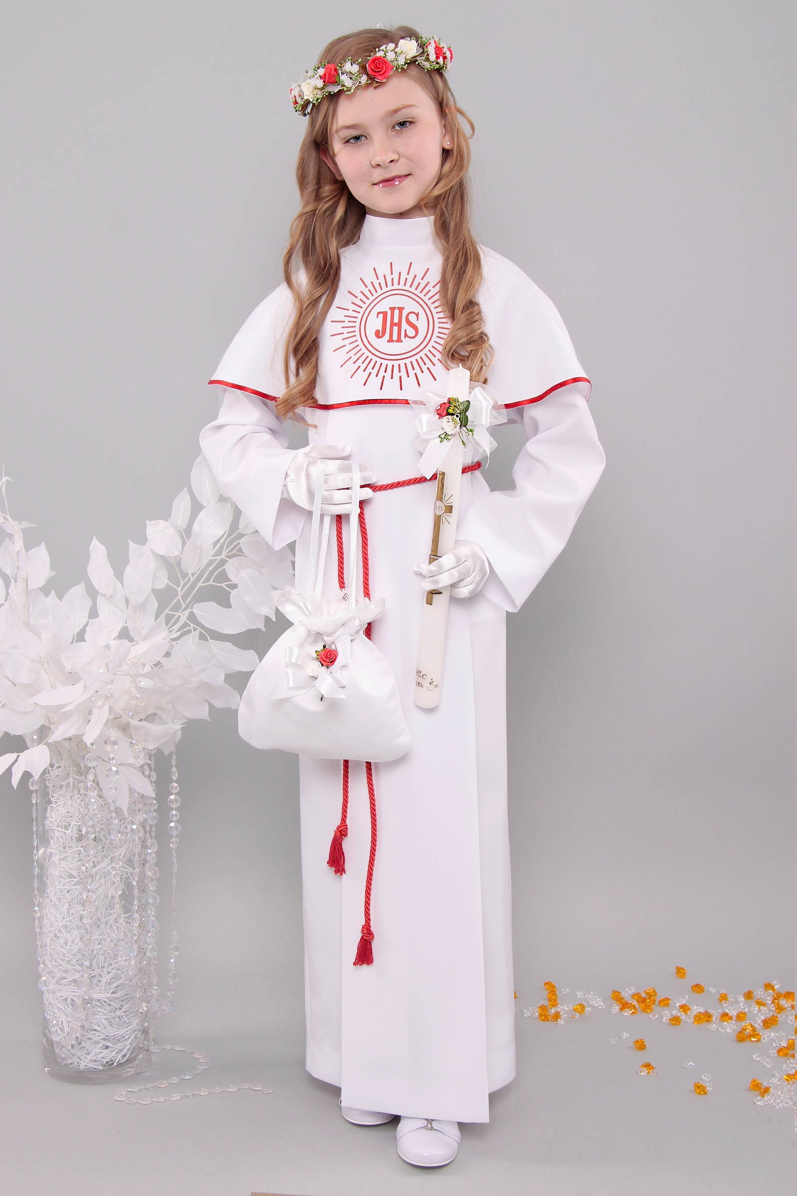 Kommunion albe 8/UK-KK - obraz 3