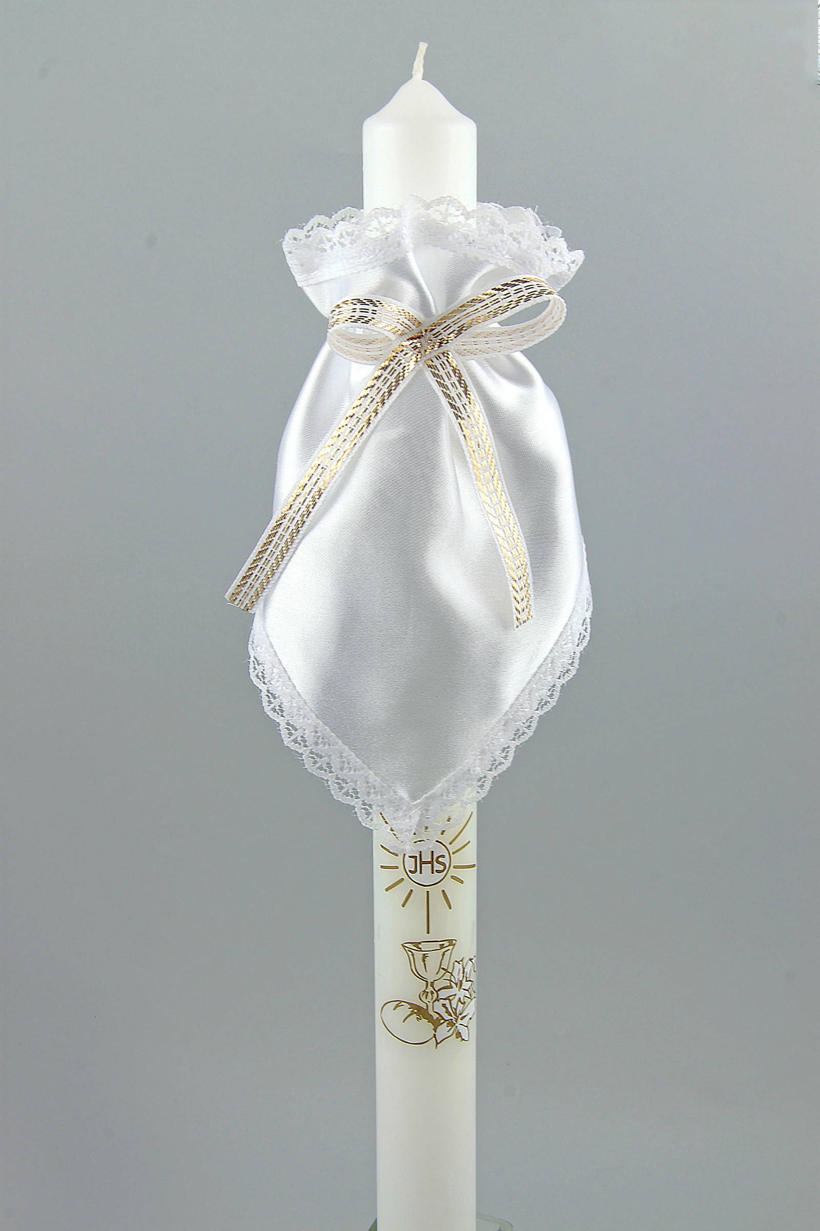 Kommunionhaube klassisch UK-Op1b - obraz 1