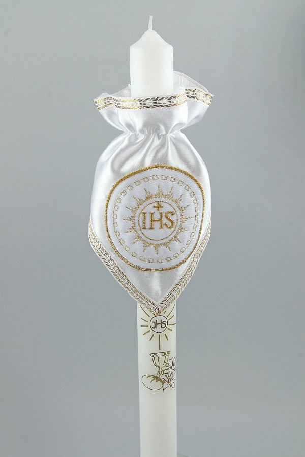 Kommunionhaube klassisch UK-Op1c - obraz 1