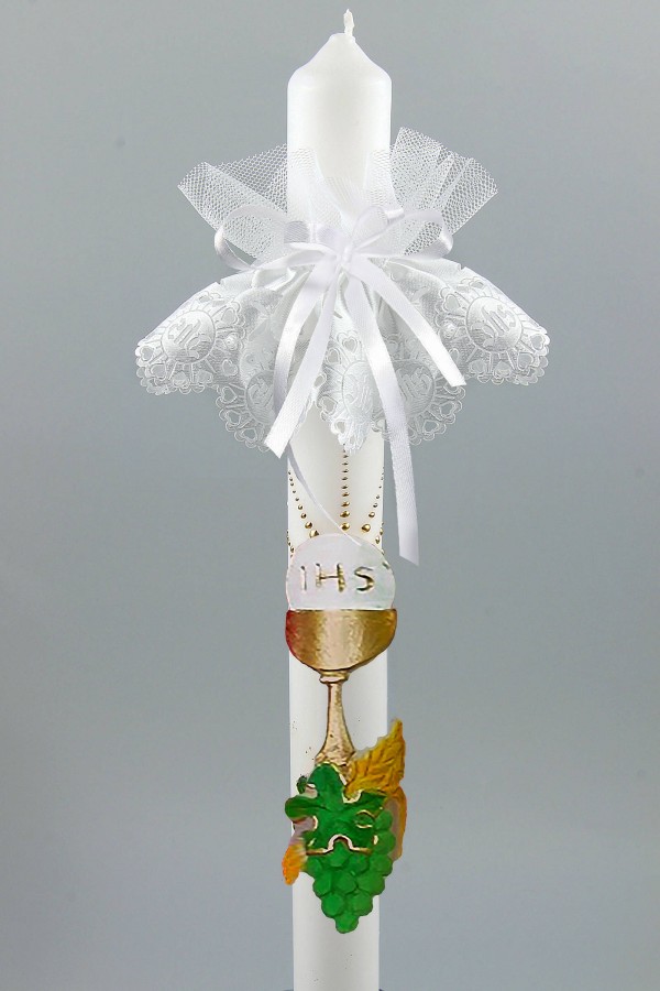 Kommunionhaube klassisch UK-Op2a - obraz 1