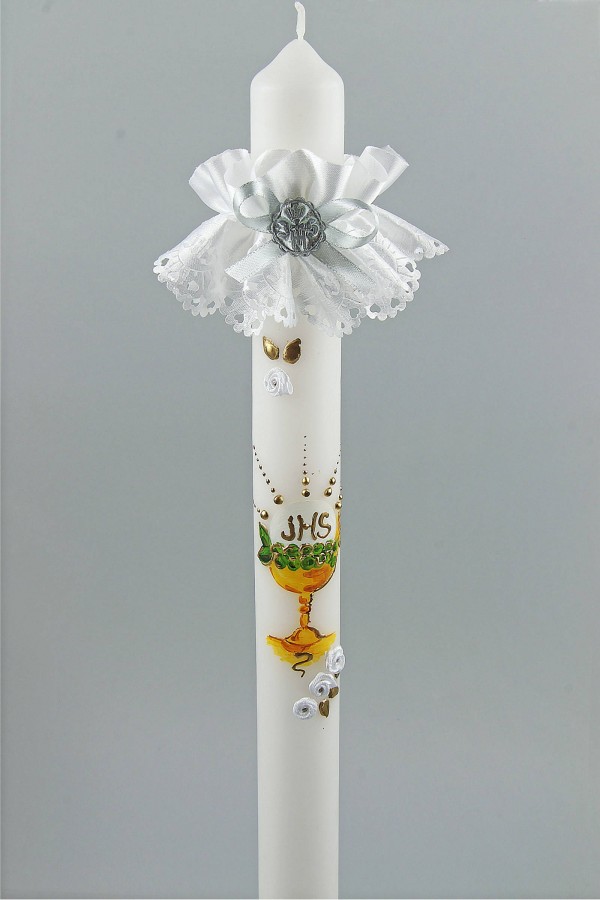 Kommunionhaube klassisch UK-Op2c - obraz 1