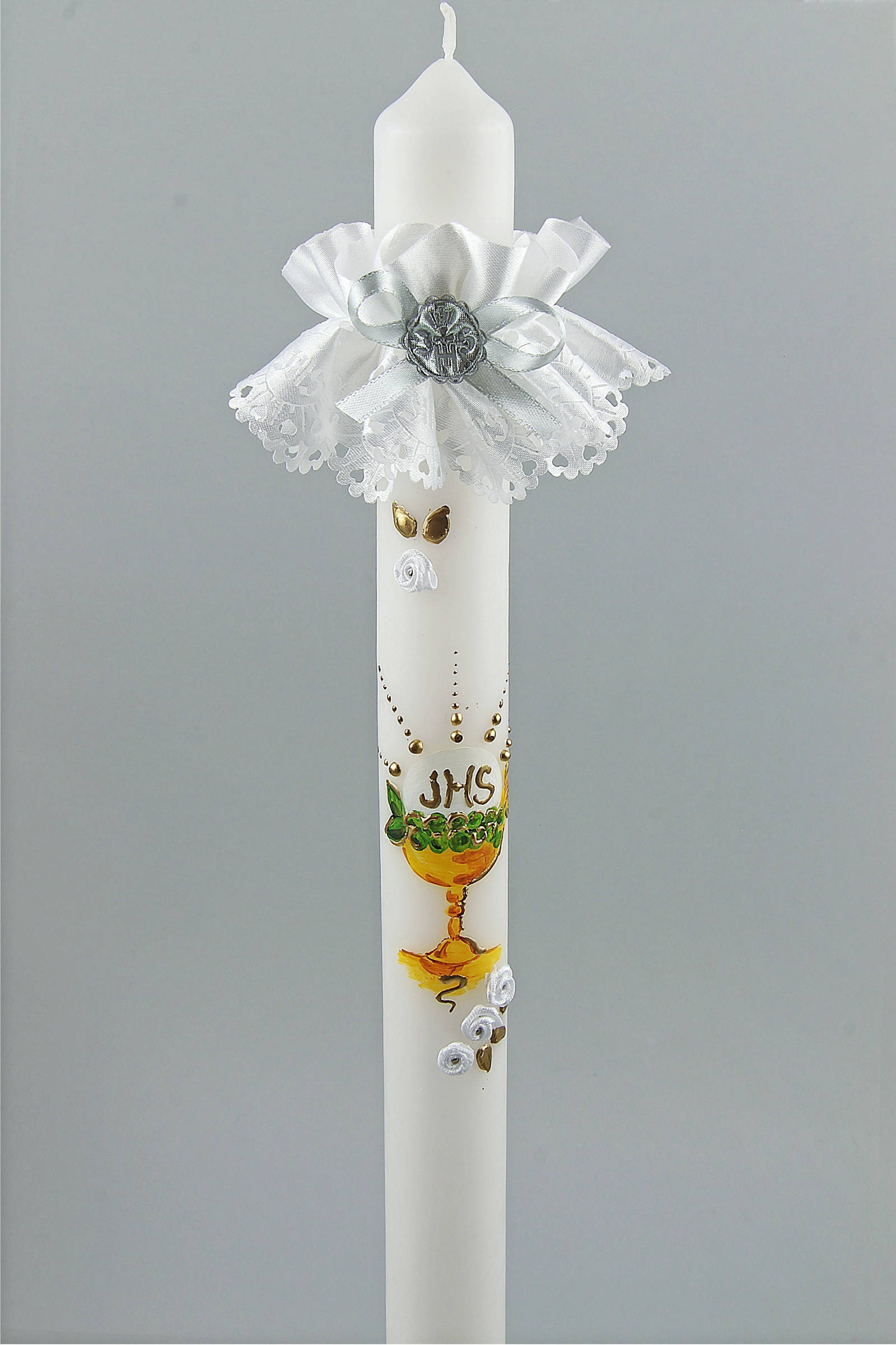 Kommunionhaube klassisch UK-Op2c - obraz 1