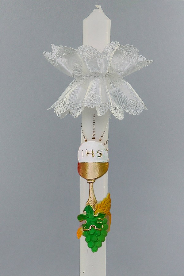 Kommunionhaube klassisch UK-Op2e - obraz 1