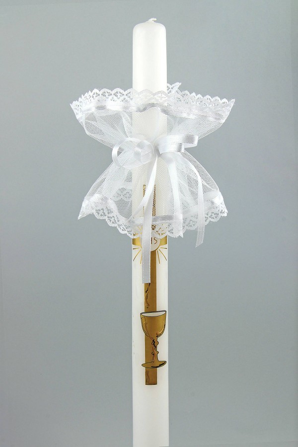 Kommunionhaube klassisch UK-Op3e - obraz 1