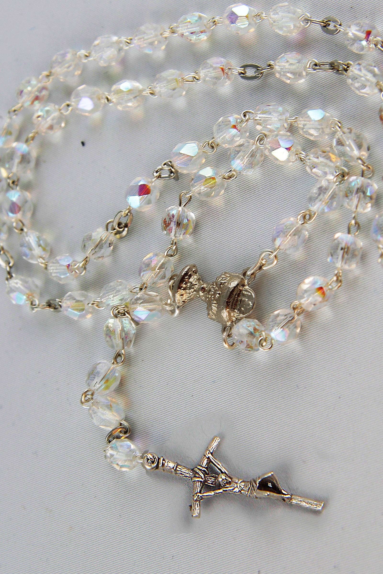 Kommunion-Rosenkranz - Regenbogen-Kristall UK-KT - obraz 0