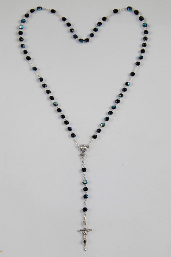 Kommunion-Rosenkranz - Hämatit-Kristall UK-KH - obraz 3