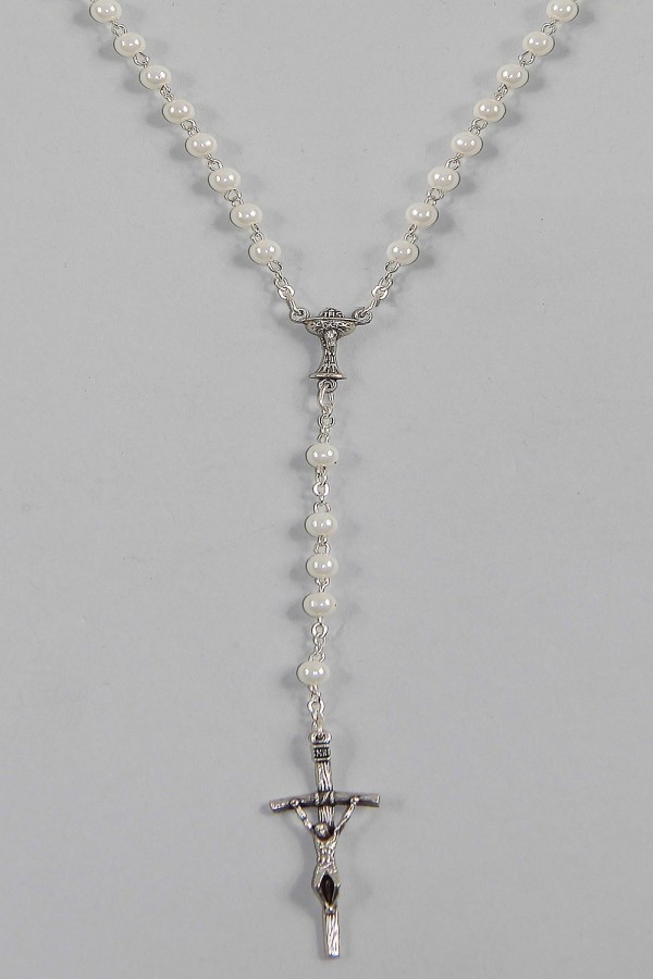 Kommunion-Rosenkranz - perlweiß UK-PB - obraz 2