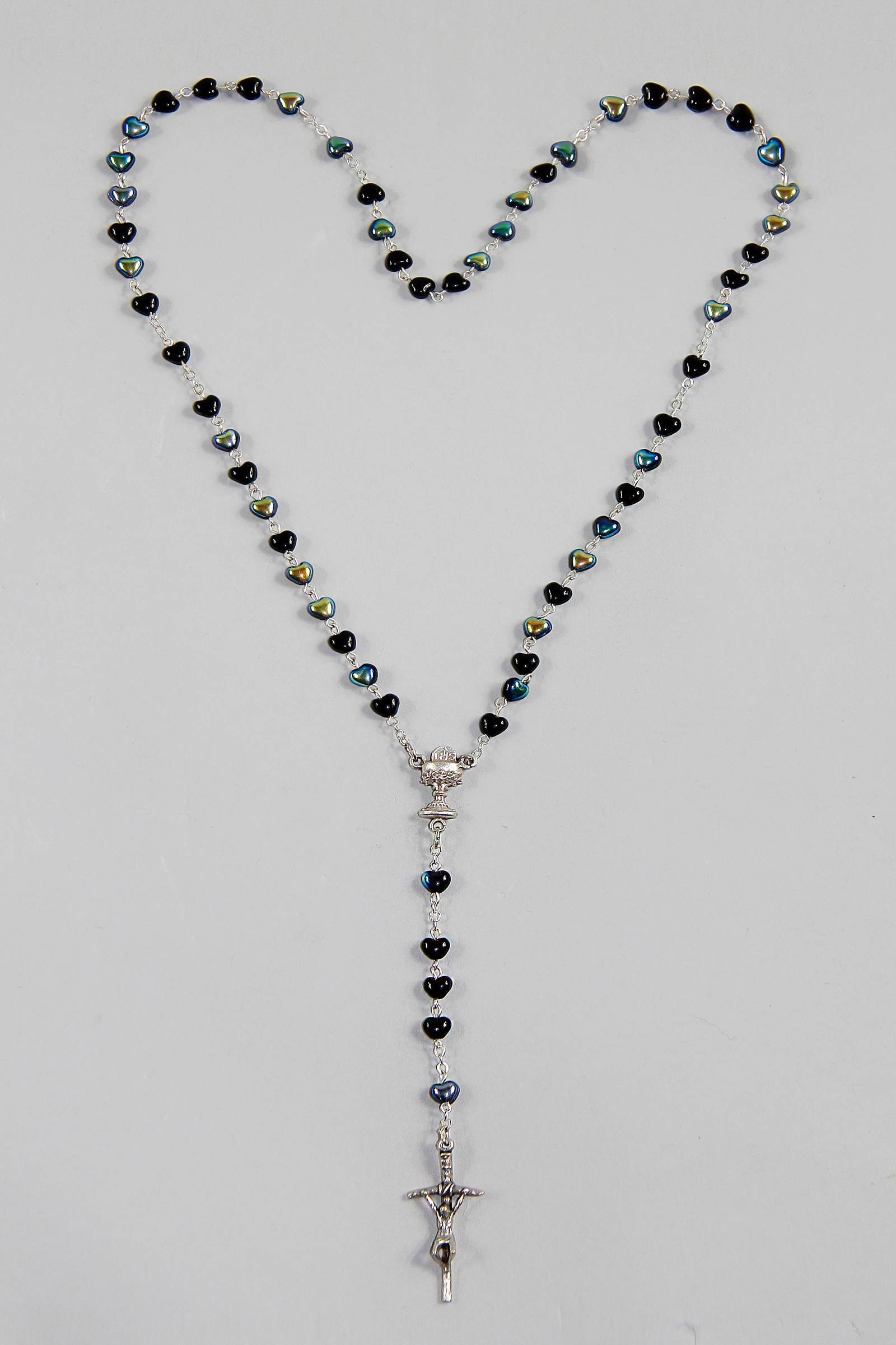 Kommunion Rosenkranz - Herzen Hämatit UK-SHC - obraz 2