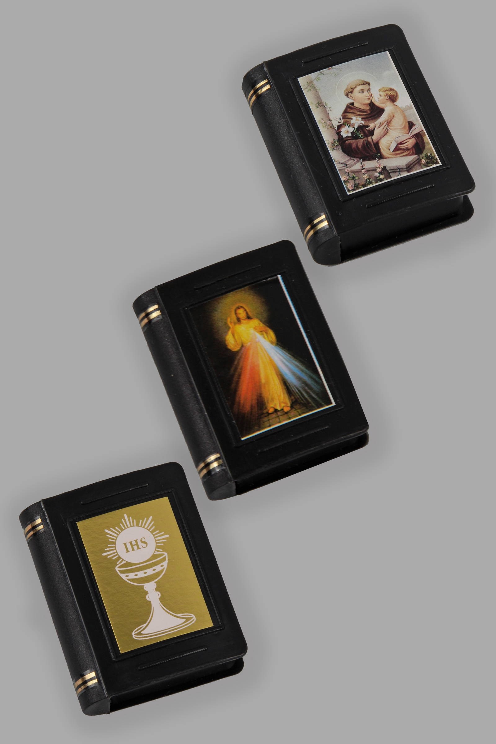 Kommunion Rosenkranz Box schwarz UK-Pm/c - obraz 0