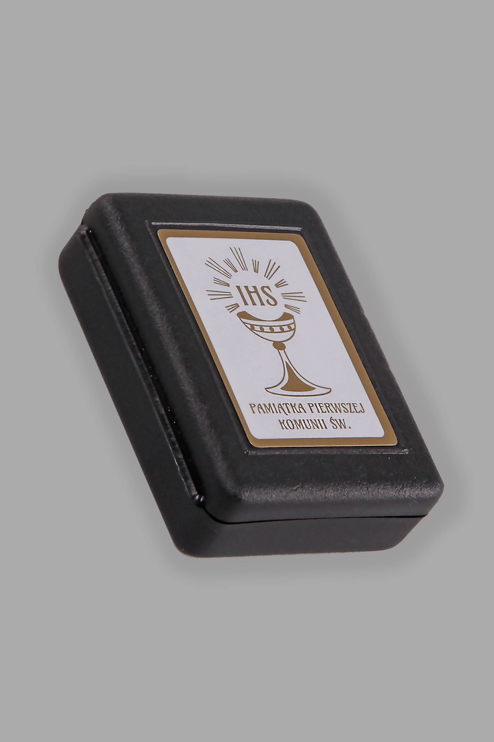 Kommunion Rosenkranz Box schwarz UK-PM/cp - obraz 0