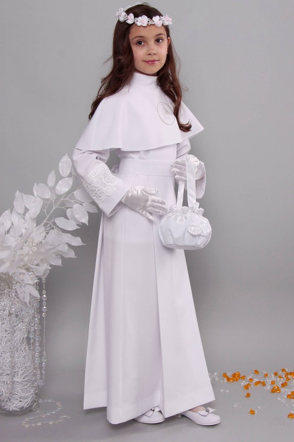 Kommunion albe mit guipure 10a/UK-KK - obraz 2