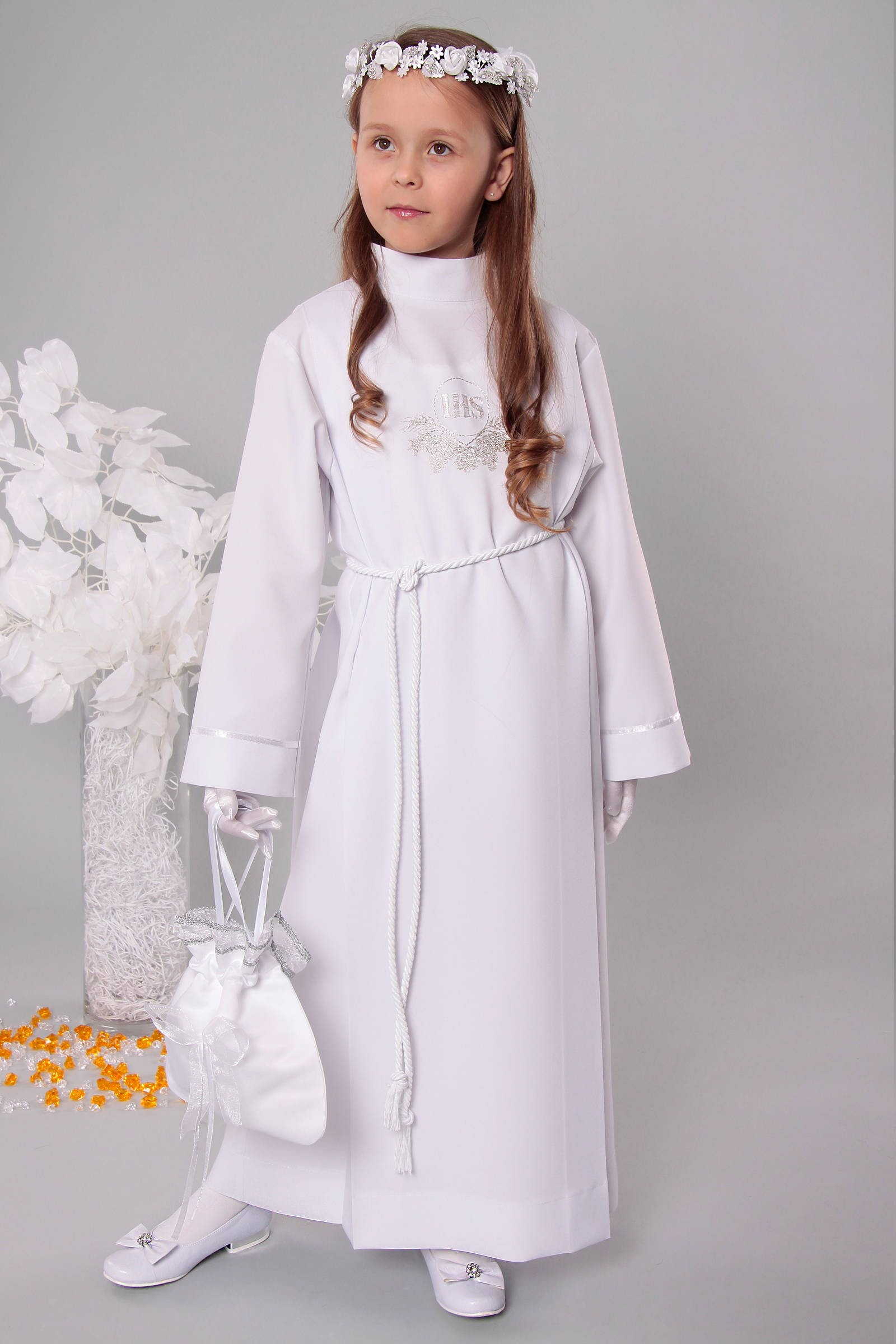 Kommunion albe 12/UK-Z - obraz 1