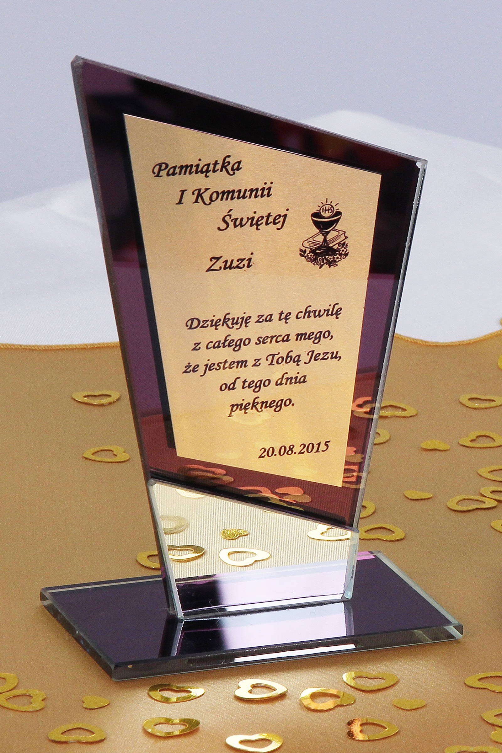 Kommunionssouvenir - Goldstatuette Nr. 1 - obraz 0