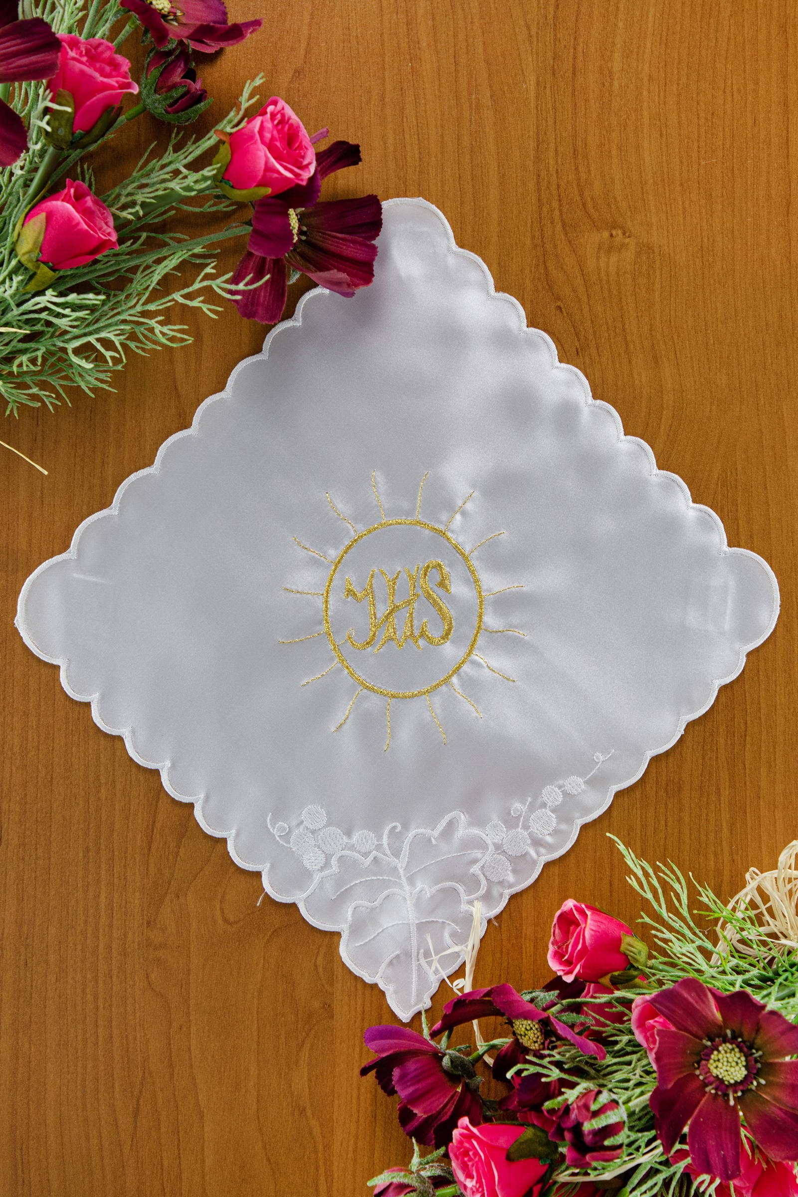 Besticktes Kommunion-Taschentuch UK-CH5 - obraz 0