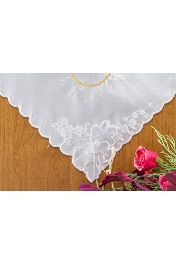 Besticktes Kommunion-Taschentuch UK-CH5 - obraz 3