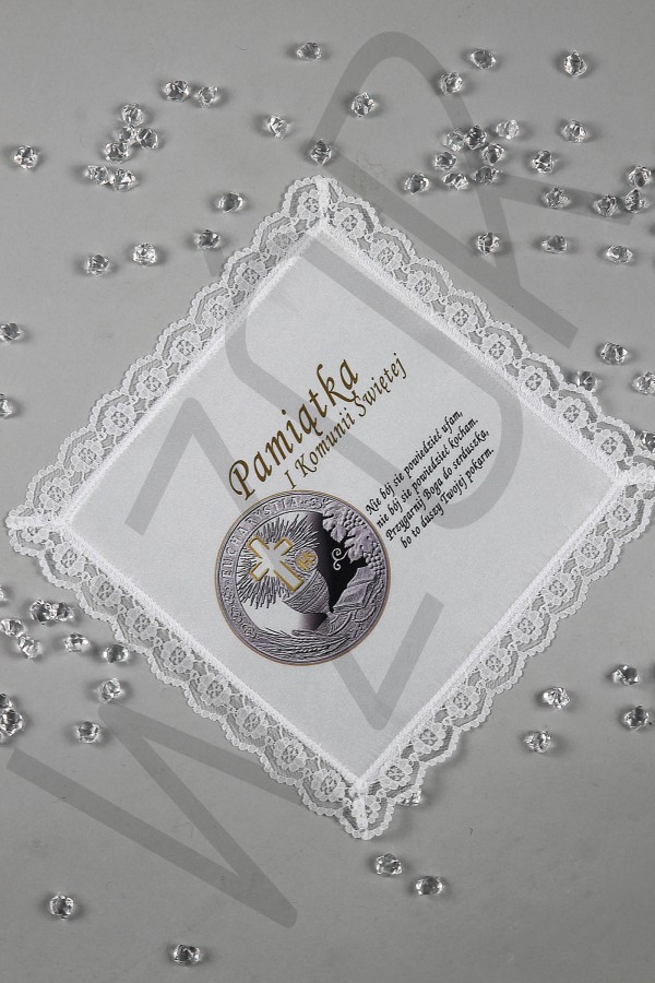 Kommuniontaschentuch mit Grafik UK-CHG 1 - obraz 0