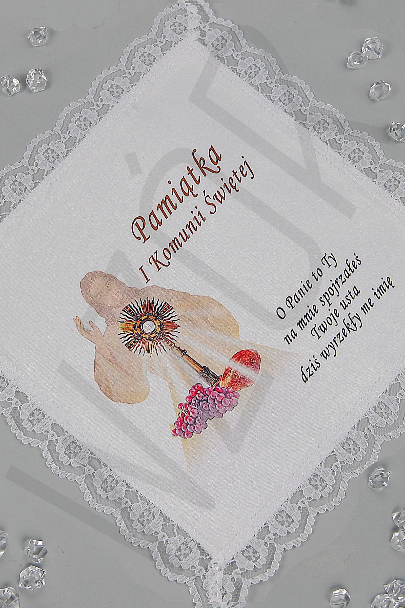 Kommunionstaschentuch mit Grafik UK-CHG 7 - obraz 0