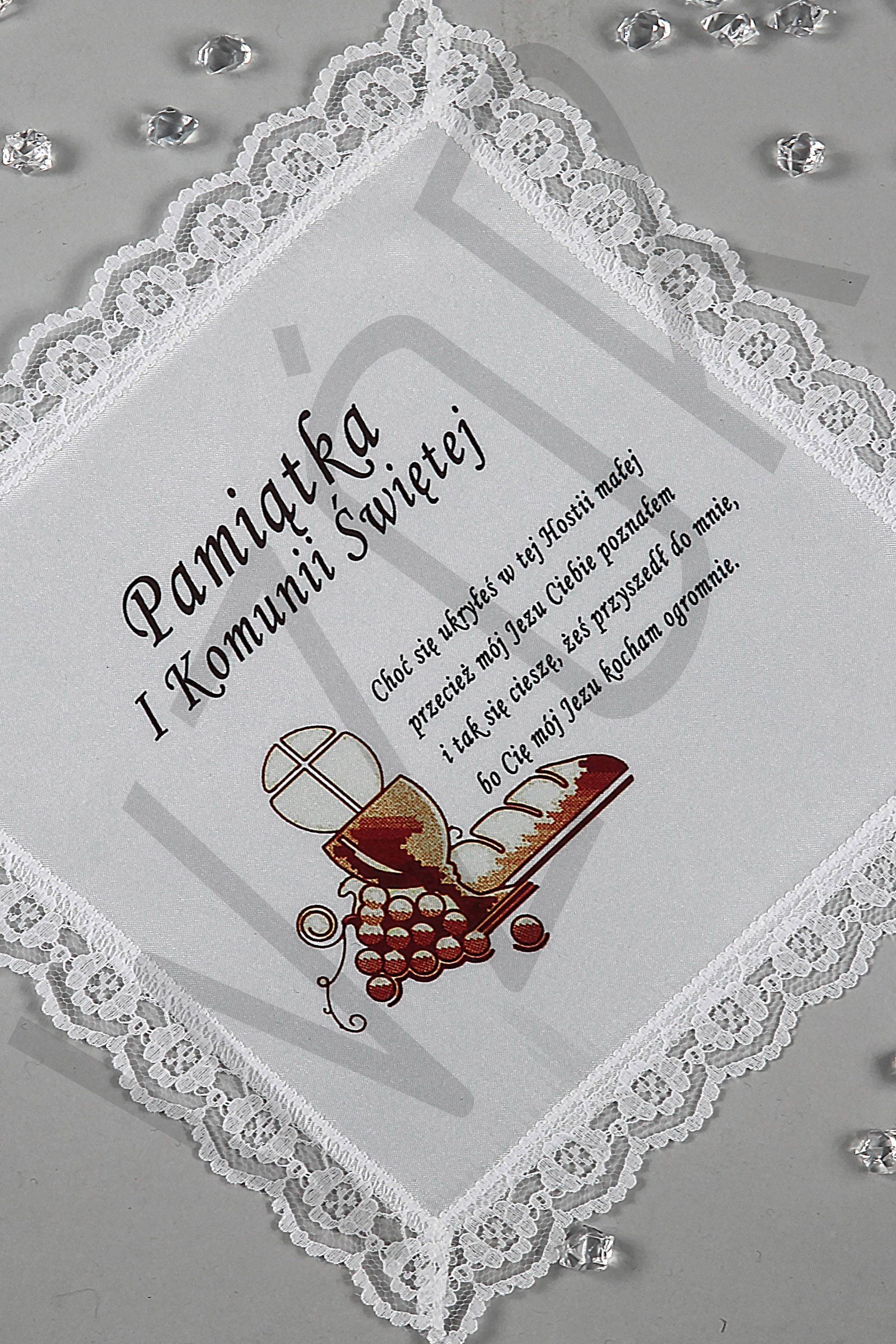 Kommuniontaschentuch mit Grafik UK-CHG 4 - obraz 0