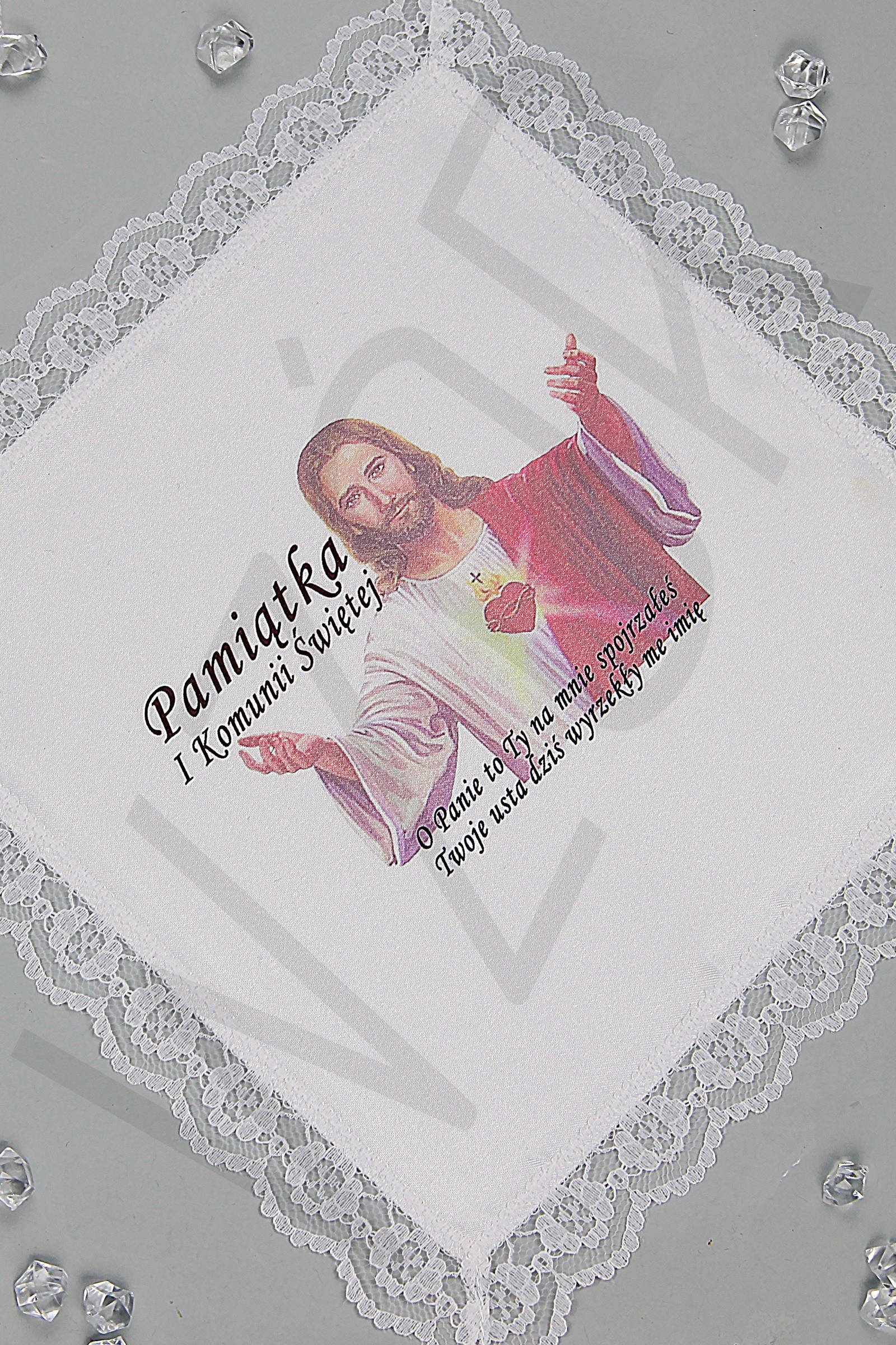 Kommunionstaschentuch mit Grafik UK-CHG 8 - obraz 0